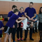 Награждение за 1 место семьи Бруцких из Партизанского района