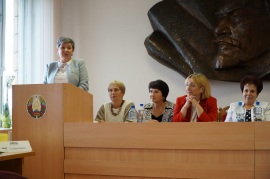 Выступление председателя комитета по труду, занятости и соцзащите Мингорисполкома Романович Ж.А.